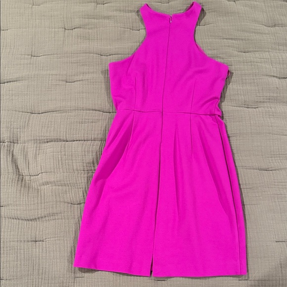 NWT INC International Concepts Fuchsia Pink Halter Mini Dress - Size 2 - Picture 6 of 8